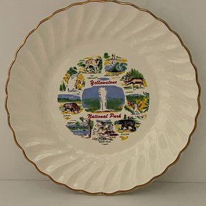 Yellowstone National Park Souvenir Plate